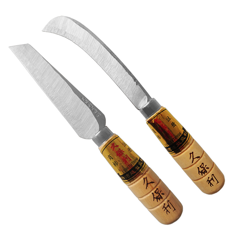 Wholesale genuine Kuboli curved knives in various sizes, including pineapple knives, banana knives, fruit peelers, and multi-functional knives Item Picture