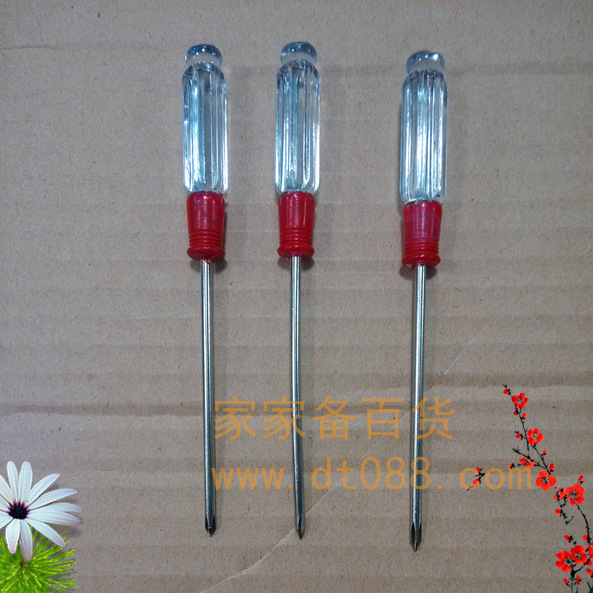 50 crystal screwdrivers per box, small diameter screwdrivers with crystal handles, one or two yuan for supply Specification drawing