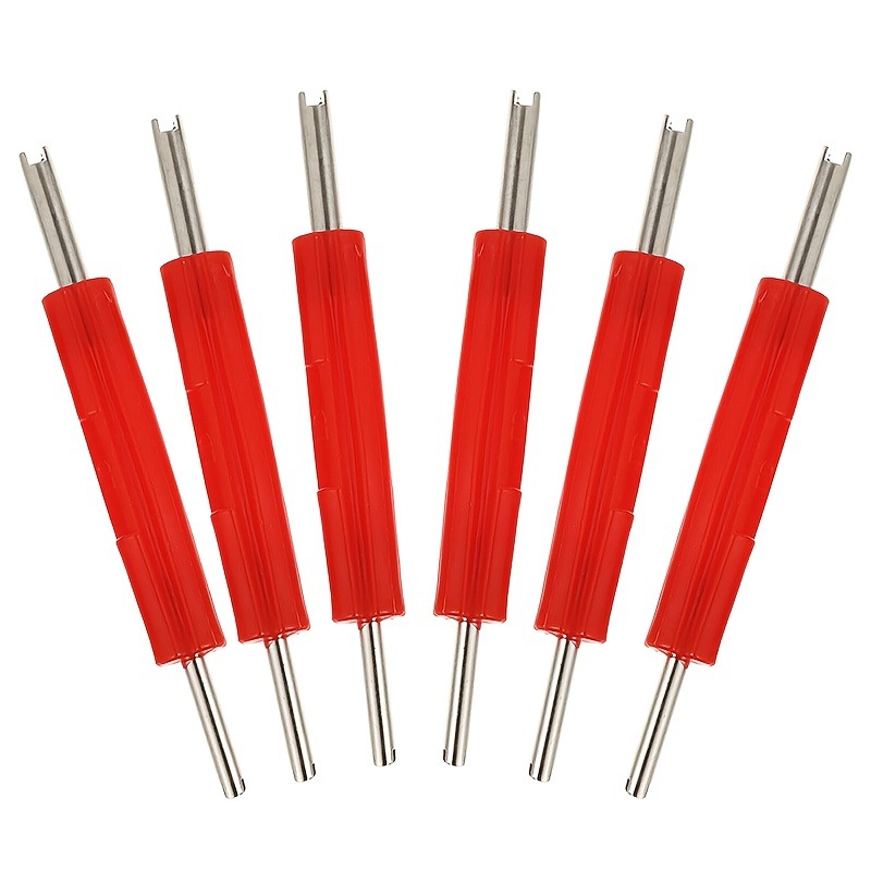 Double-head valve core screwdriver, valve core and valve stem tightening tool, screwdriver, air conditioner valve core disassembly tool full figure