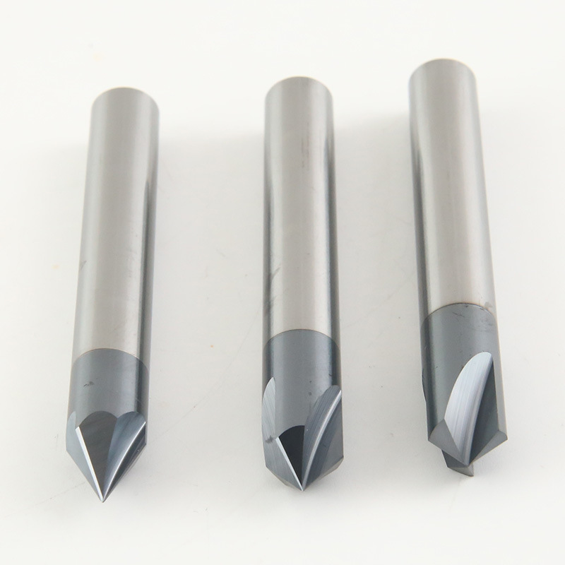 Tungsten steel centering drill 6090120 degree aluminum three-edge chamfering knife, helical groove hard alloy three-edge chamfering knife Application Scenario