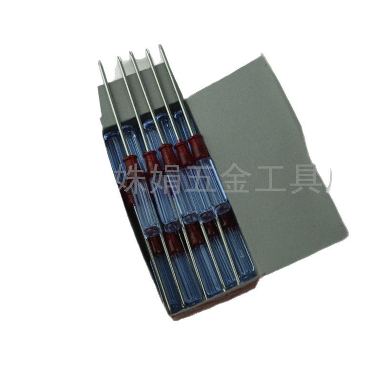 Supplying 3-inch small crystal screwdrivers with transparent handles, nickel-plated magnetic transparent head screwdrivers Item Picture