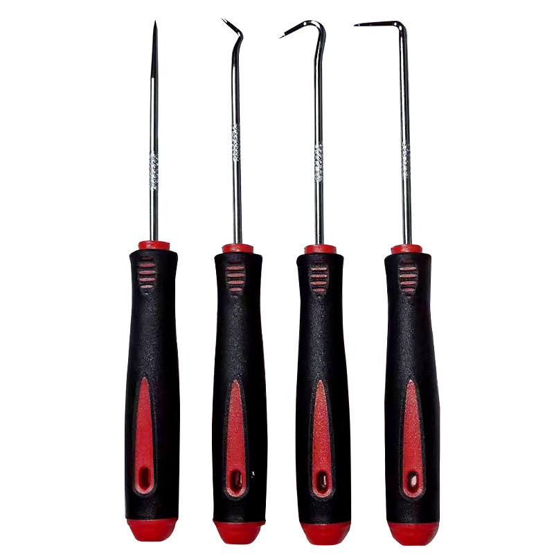 Oil seal hook, oil seal screwdriver, auto maintenance tool manufacturer wholesale, red and black (short) single piece Item Picture