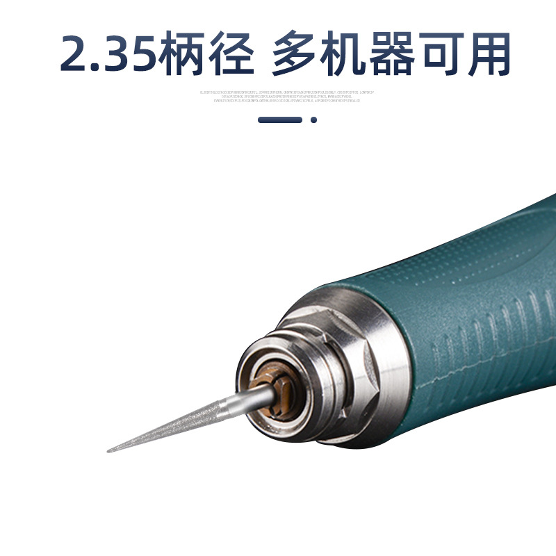 2.35 Handle D-needle drill bit, sharp needle, electric carborundum grinding head machine for jade, jade, agate and amber engraving Specification drawing
