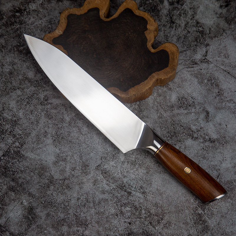 Export M390 powder steel kitchen knives, hand-forged Western chef knives, kitchen cooking knives, stainless steel ox knives Application Scenario
