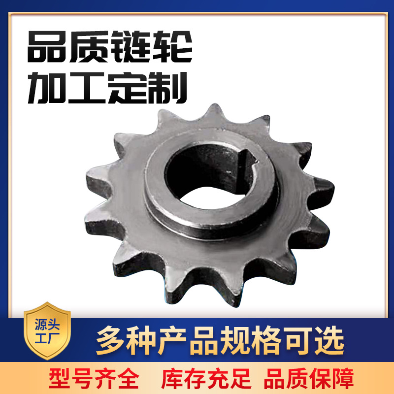 Wholesale stainless steel sprockets, industrial single and double row transmission sprockets, and conveying gears from the manufacturer full figure