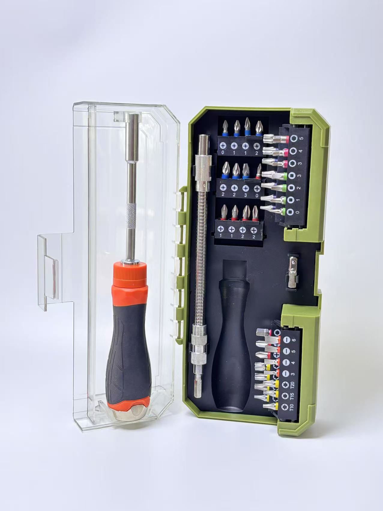 The 43pc ratchet screwdriver set, a multi-purpose mechanical precision and multi-functional product, is a popular cross-border product in foreign trade undefined