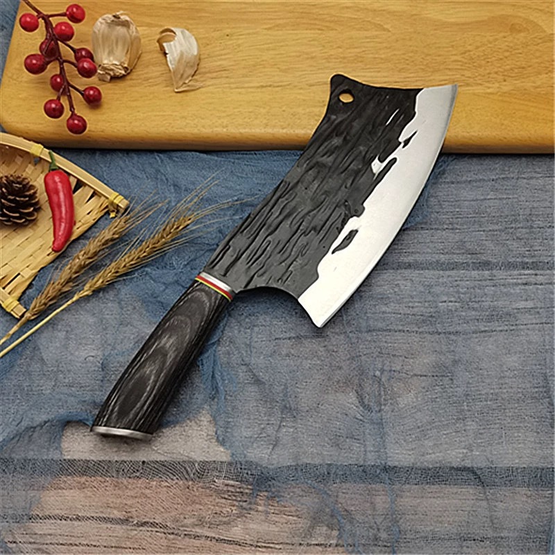 Factory direct sales of Yangjiang stainless steel kitchen knives, express slicing knives, household meat slicing knives, meat slicing knives, sharp knives, wholesale Specification drawing