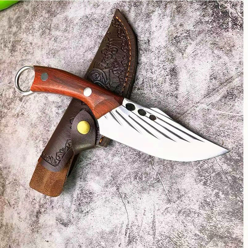 Hand-forged meat cutting knives, multi-purpose knives, fruit knives, outdoor camping cutting knives, Western food knives, fox knives, bone-removing knives details Picture