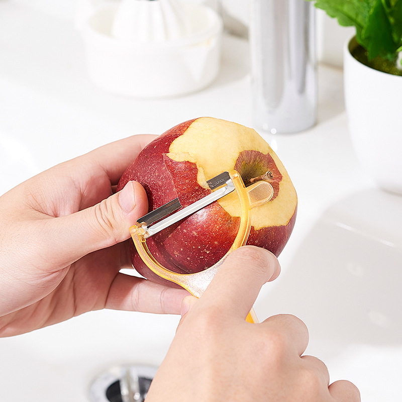 Japanese ECHO smiling face peeler, vegetable peeler, fruit peeler, potato peeler, one-piece consignment details Picture