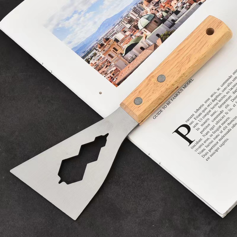Multi-functional scraper, cleaning knife, stainless steel cement scraper, floor scraping knife, wall plaster scraping tool, heavy-duty small scraper for decoration undefined