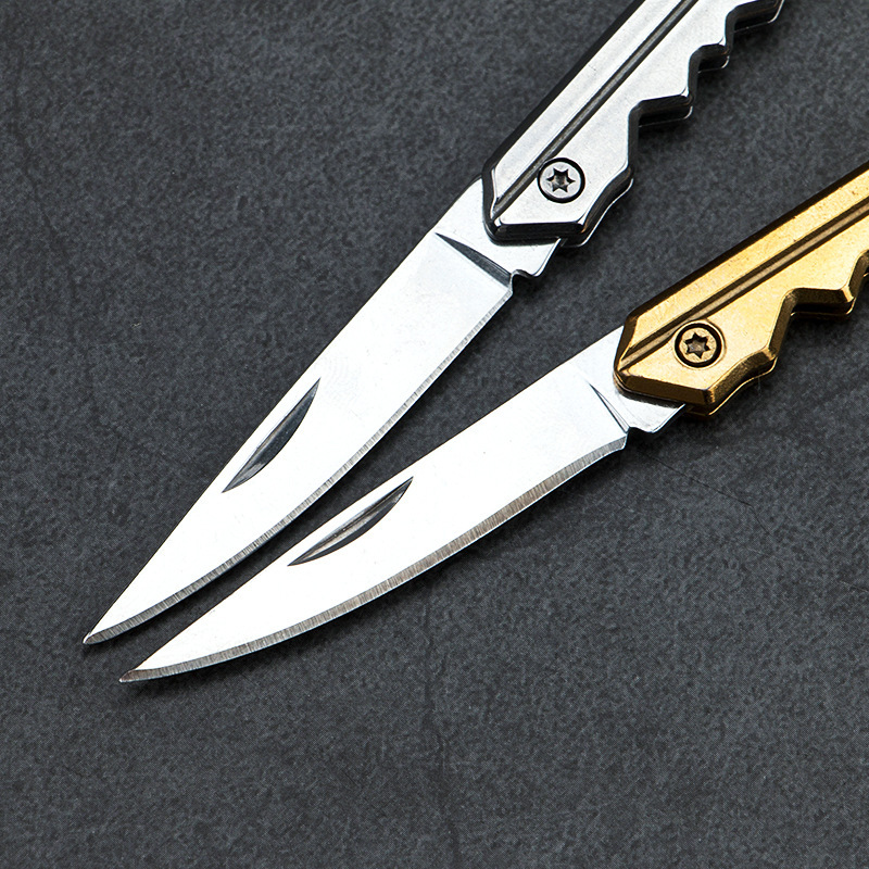 Pocket-sized portable OK key knife, outdoor hiking self-defense gift knife wholesale, AliExpress free gift details Picture