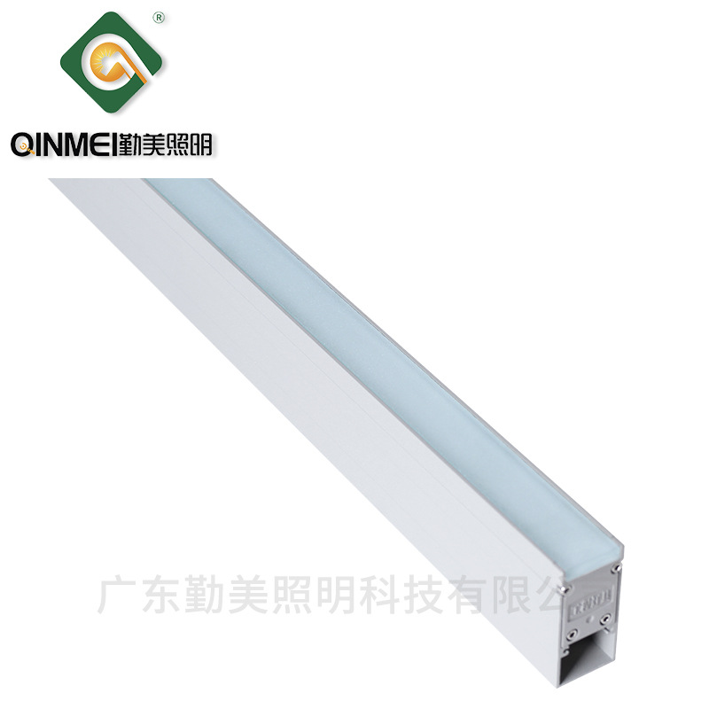 Outdoor waterproof long strip floor tile lights, underground lighting pre-embedded decorative line lights, embedded led step buried lights Item Picture