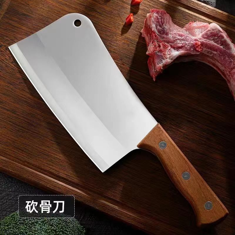 Yangjiang kitchen knives, household stainless steel knives, no-grinding bone-cutting knives, slicing knives, chef knives, cross-border e-commerce kitchen knives details Picture