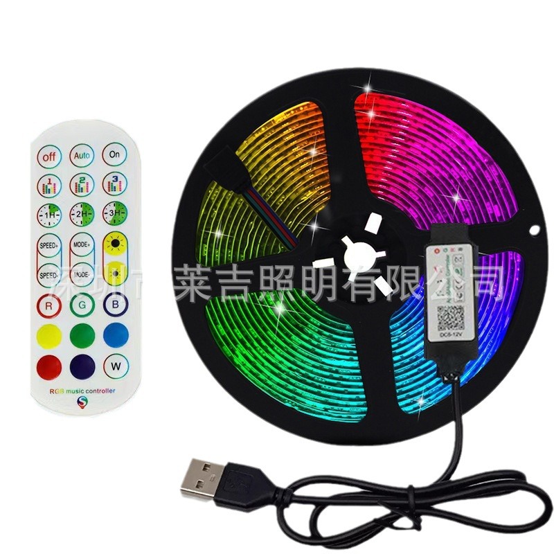 LED light strips, Bluetooth music, smart light strips, RGB Bluetooth ambient background lights, RGB light strips, LED light strips Item Picture