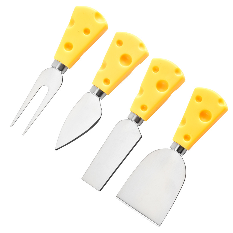 New product in stock: Stainless steel cheese knife, oak cheese knife, pizza knife, butter cheese cutter set, manufacturer's butter knife Application Scenario
