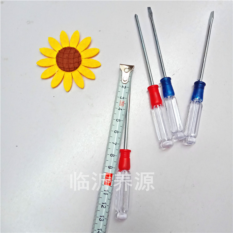 Manual screwdriver, small screwdriver, plum blossom cross flat-head screwdriver, crystal with paint screwdriver Item Picture