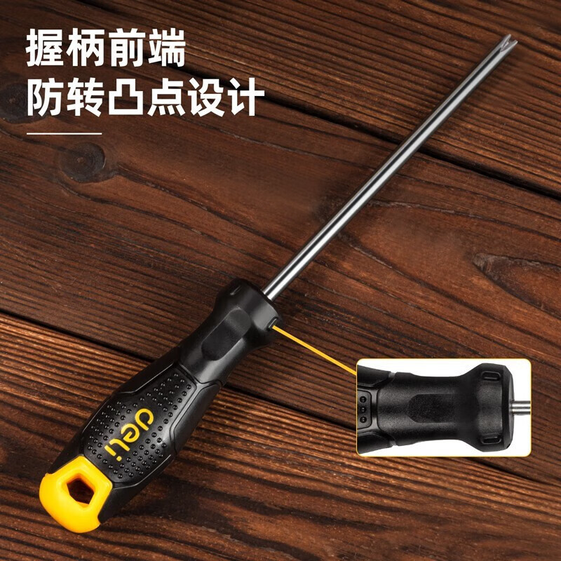 deli mid-hole patterned screwdriver, special-shaped screwdriver, PP anti-slip handle, magnetized knife rod Application Scenario