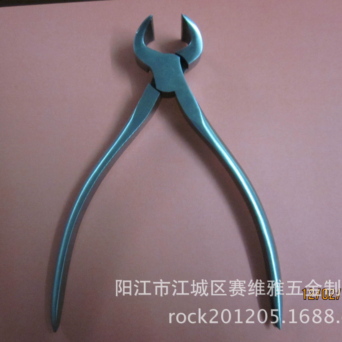 Factory direct sales of bird beak pliers, black beak pliers, tie pliers, leather pliers, Taiwan quality, stainless steel materials Specification drawing
