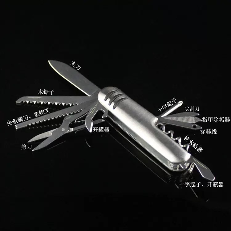 Multi-functional knife, folding knife, outdoor knife, multi-functional pliers, pocket, multi-purpose knife, carbon steel model details Picture
