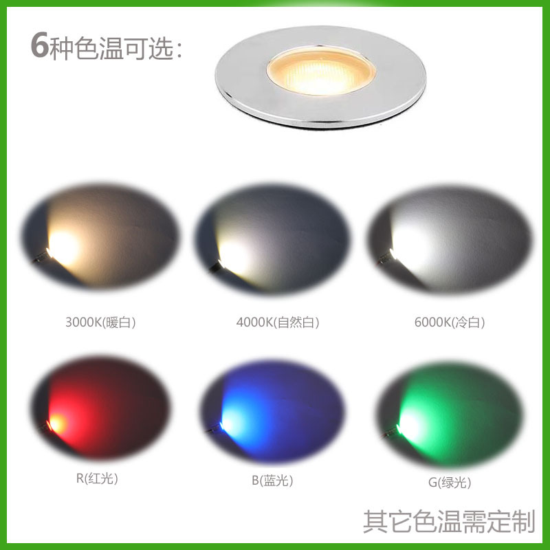 led courtyard ground light, 316 stainless steel face cover, aluminum lamp body, 1W mini light for villas, squares, corridors, gardens and lawns Application Scenario