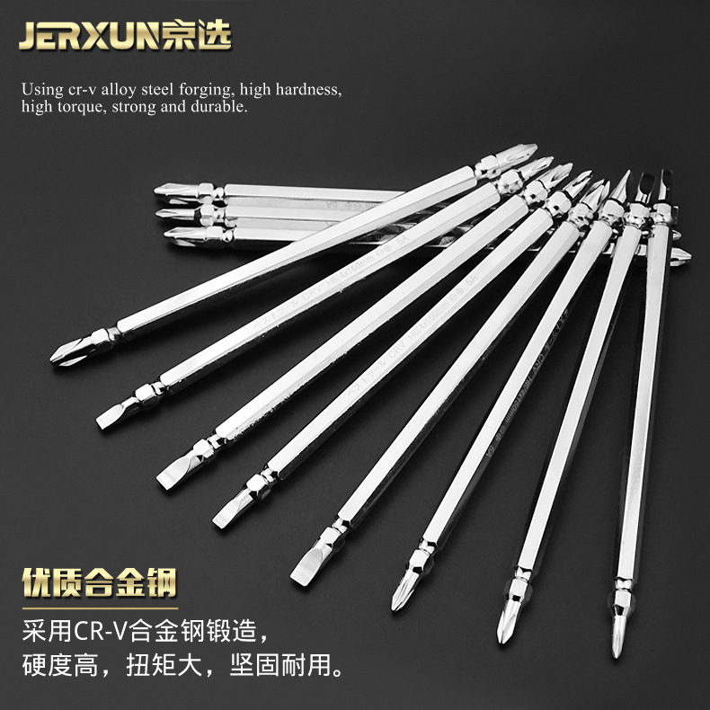 Jingxuan dual-purpose cross-head, flat-head, electric screwdriver head, strong magnetic electric drill, electric screwdriver head Application Scenario