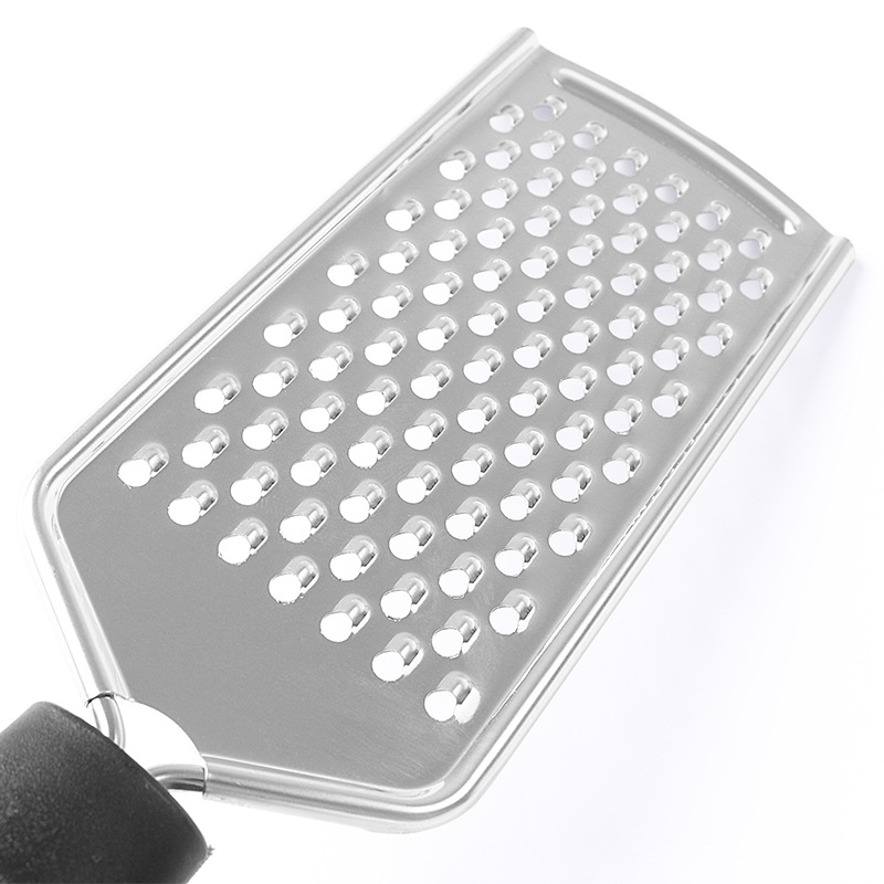 Factory direct sales of stainless steel graters, cheese graters, cheese graters, flat graters, and kitchen small tools Specification drawing