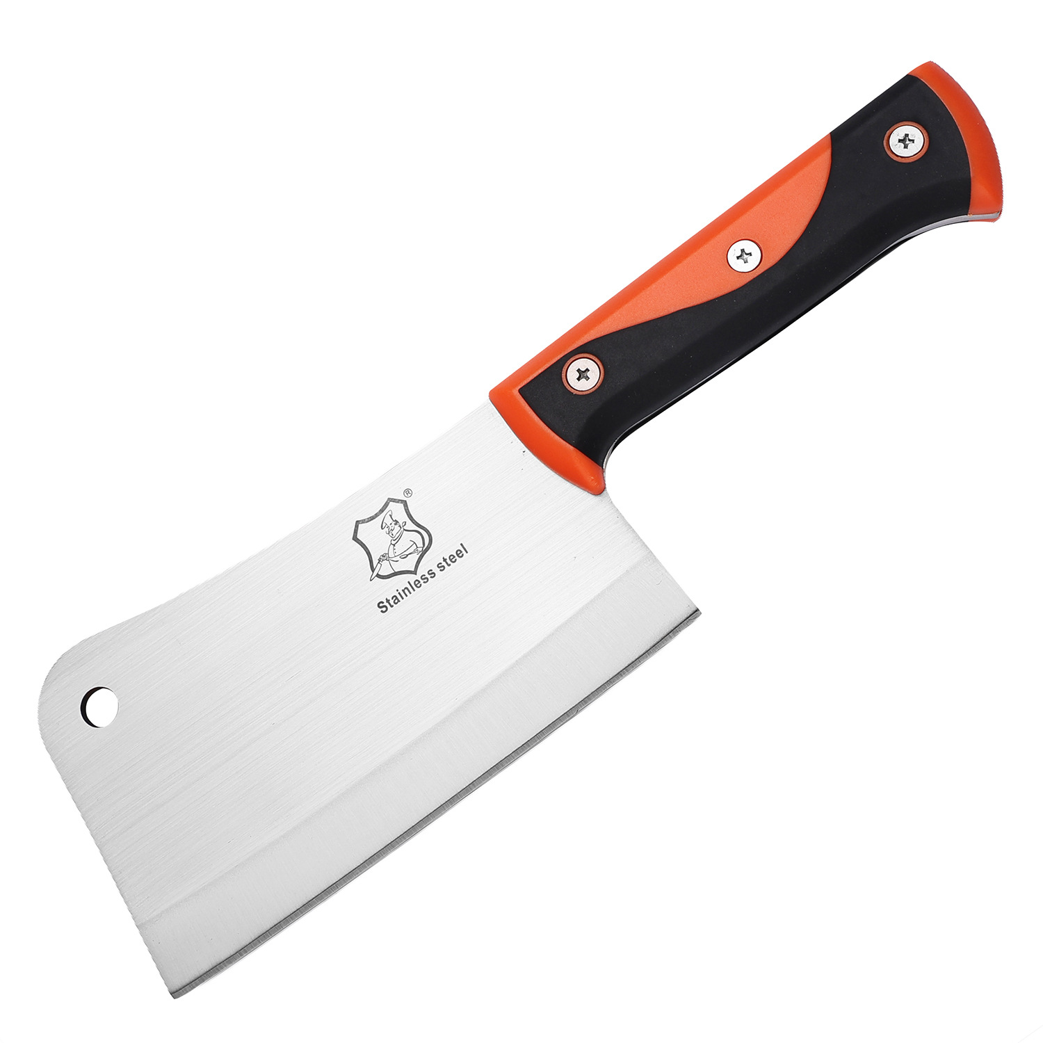 The hotel bone-cutting knife set is durable and sharp for cutting vegetables, bones, chicken, duck and pork ribs. It is a chef's knife and a hotel knife Item Picture