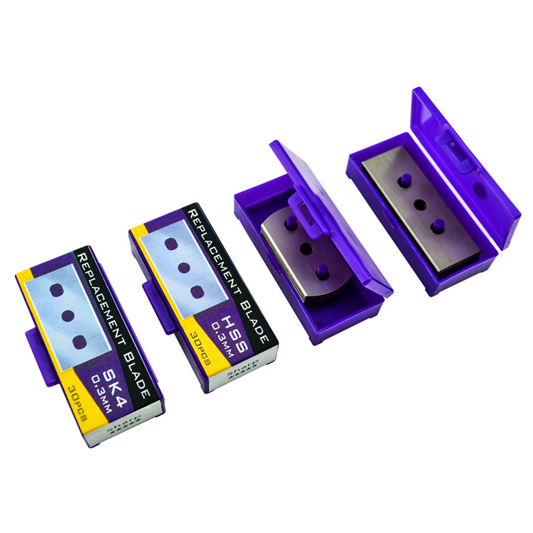 High-speed steel three-hole film blade, three-hole film blade, aluminum film, food film slitting machine blade Item Picture