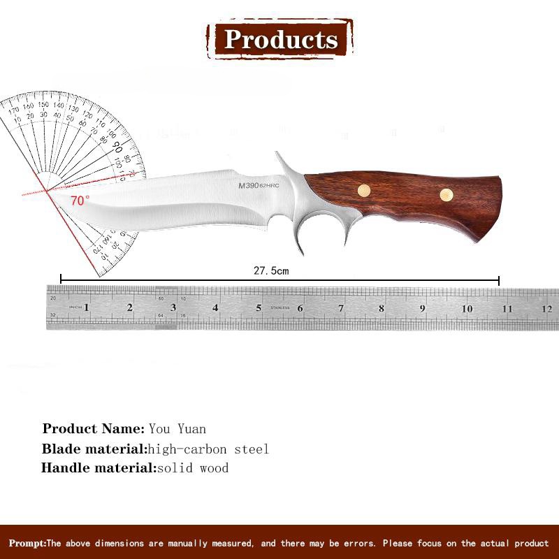 [Youyuan] Outdoor tools: Fruit knife, portable camping handle, meat knife, steak knife, multi-functional knife for peeling and cutting meat Application Scenario