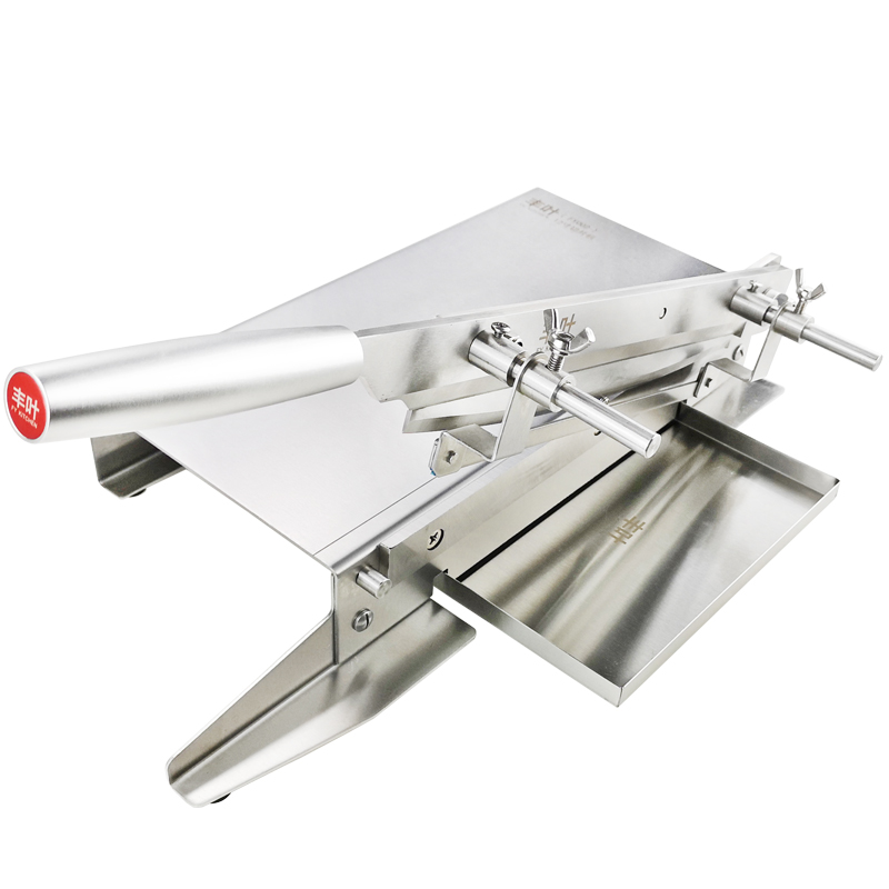 Pork rib guillotine knife, commercial stainless steel cutting knife material, deer antler knife, lamb chops, frozen chicken, duck and fish gelatin slicing guillotine machine Item Picture