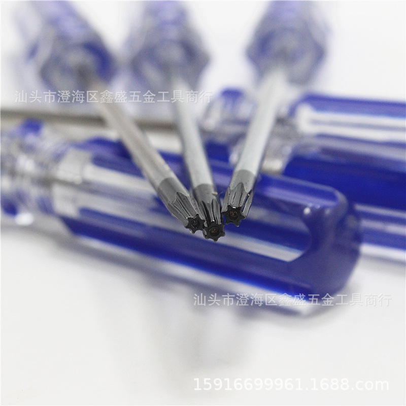 Game console hexagon screwdriver tool with holes, manual plum blossom-shaped cross screwdriver, T8/9/10 screwdriver, xbox36 details Picture