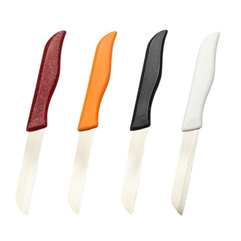 Wholesale of high-quality four-color steak knives, stainless steel steak knives, portable fruit peel knives, peelers and fruit knives in stock Item Picture