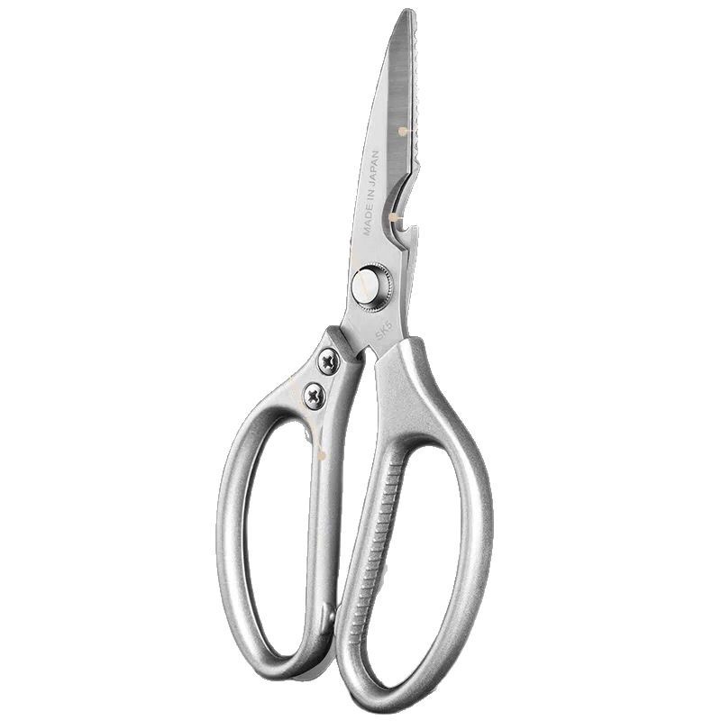 Special kitchen scissors for cutting bones, household stainless steel powerful chicken bone scissors, multi-functional fish killing food scissors Item Picture