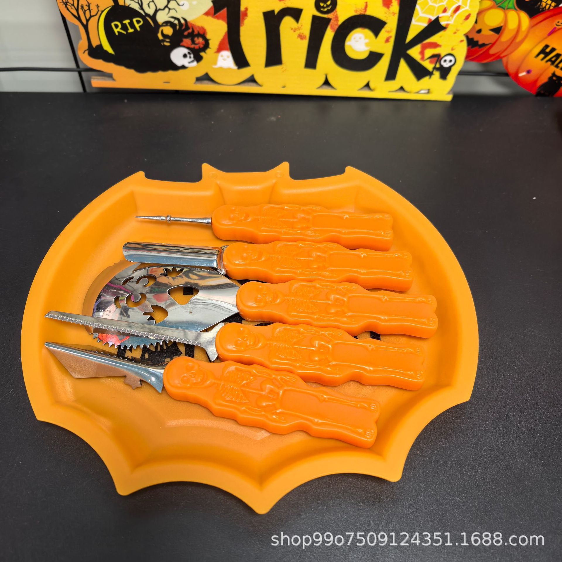 6-piece Pumpkin carving Tools Halloween Creative Tools Pumpkin Carving Knife Set 2025-12 details Picture