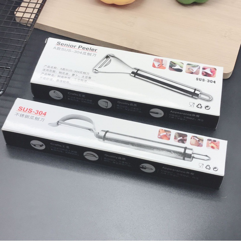 Wholesale 304 stainless steel peelers, planers, fruit and vegetable peelers, potato slicers, double-head peelers details Picture