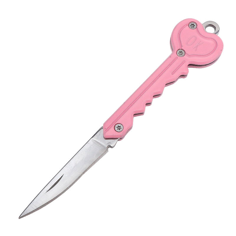 Pocket-sized portable OK key knife, outdoor hiking self-defense gift knife wholesale, AliExpress free gift undefined