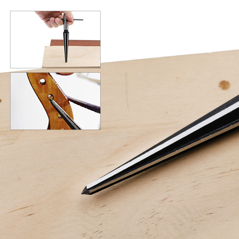 Wholesale of hand conical reamers, hand electric drills for drilling, countersunk head, chamfering and reaming tools, hexagonal handle woodworking T-shaped reamers details Picture