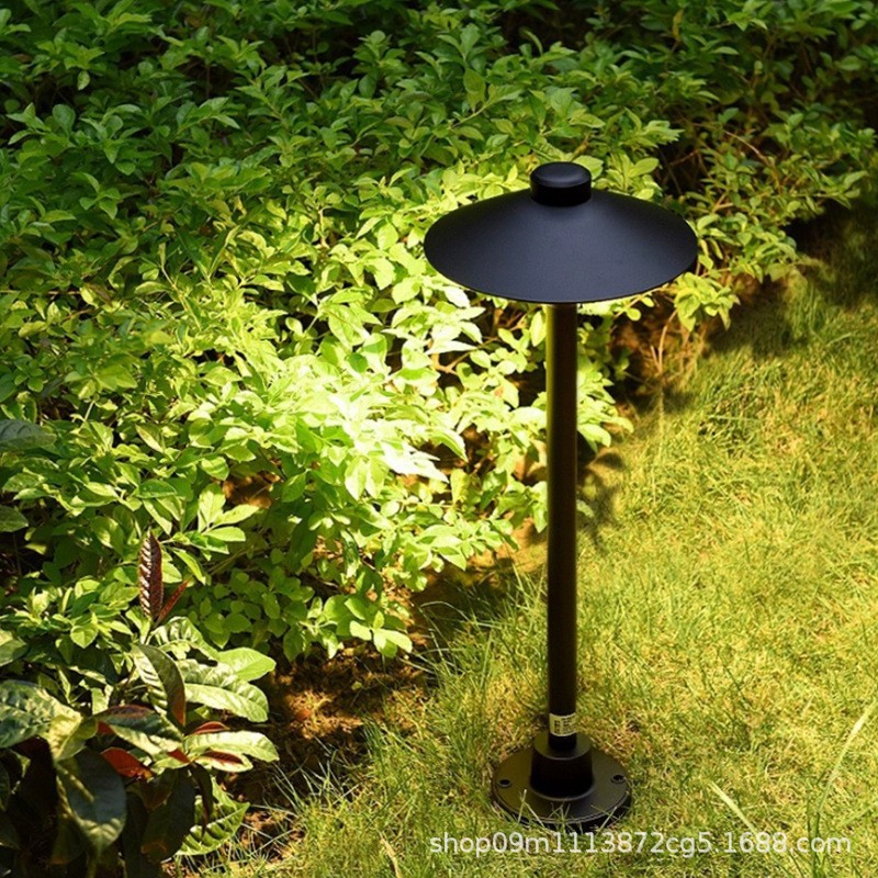 New LED outdoor solar lawn light, simple and modern villa garden waterproof courtyard light, community landscape light details Picture