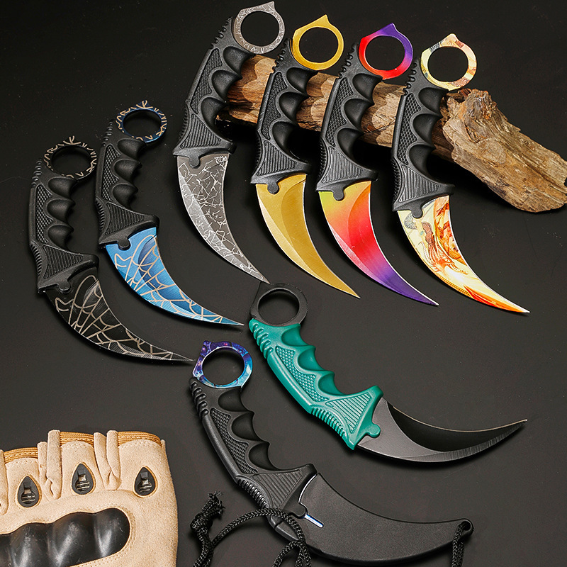 Wholesale of outdoor folding knives, portable knives, outdoor camping self-defense knives, high-hardness survival knives, and wilderness survival knives undefined