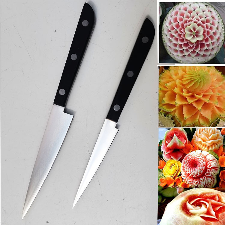 fruit engrave knife Stainless steel Chef Fruit Carving knife Fruit Platter Carving Knife Cake Carving knife full figure