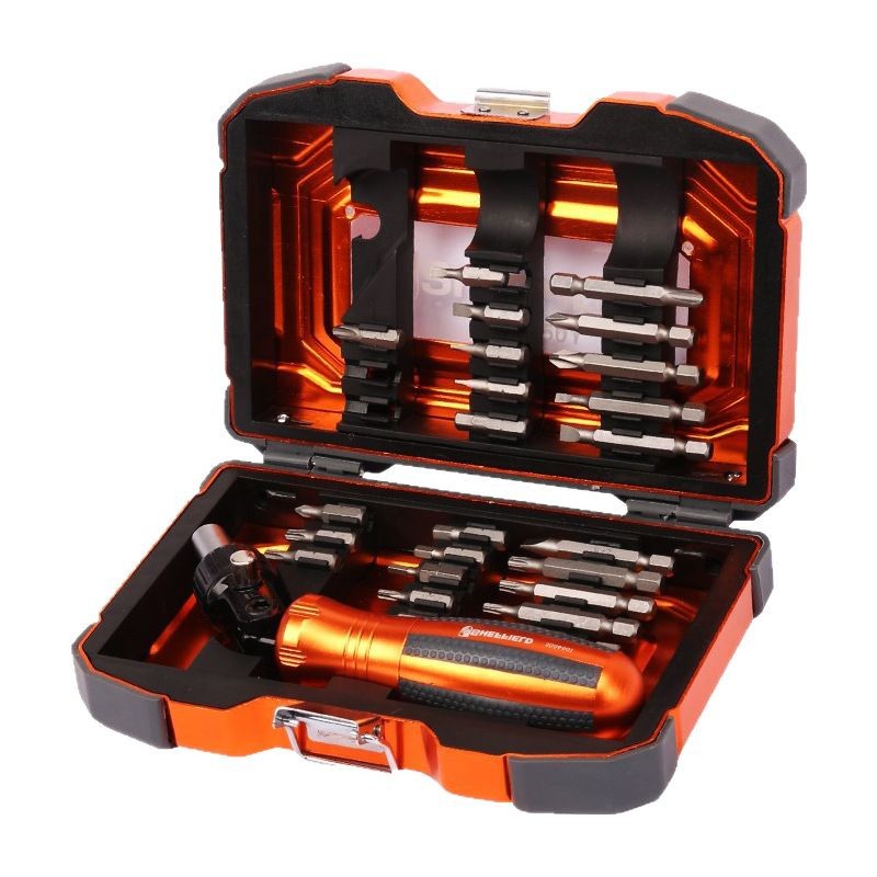Steel Shield Industrial-grade high-hardness ratchet screwdriver set, multi-functional household screwdriver combination, screwdriver head Item Picture