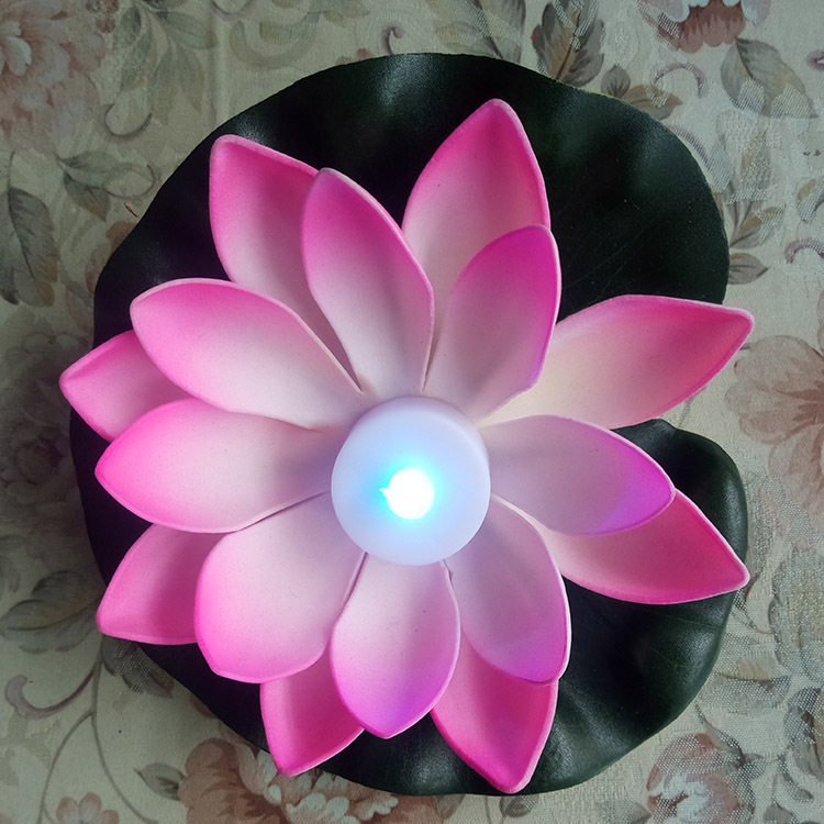 【 Large Supply 】 Water feature decoration lotus lamp led optical fiber lotus lamp led optical fiber lotus lamp Application Scenario