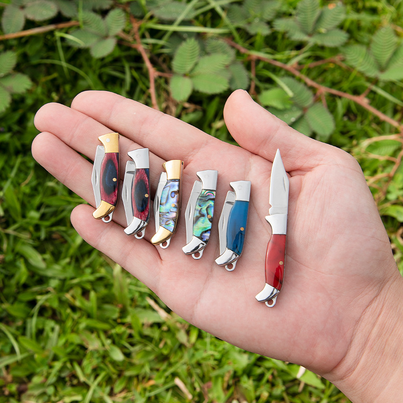 【 Pocket Knife 】 Mini folding knife, legal knife, brass knife, keychain, small knife for opening packages and boxes full figure