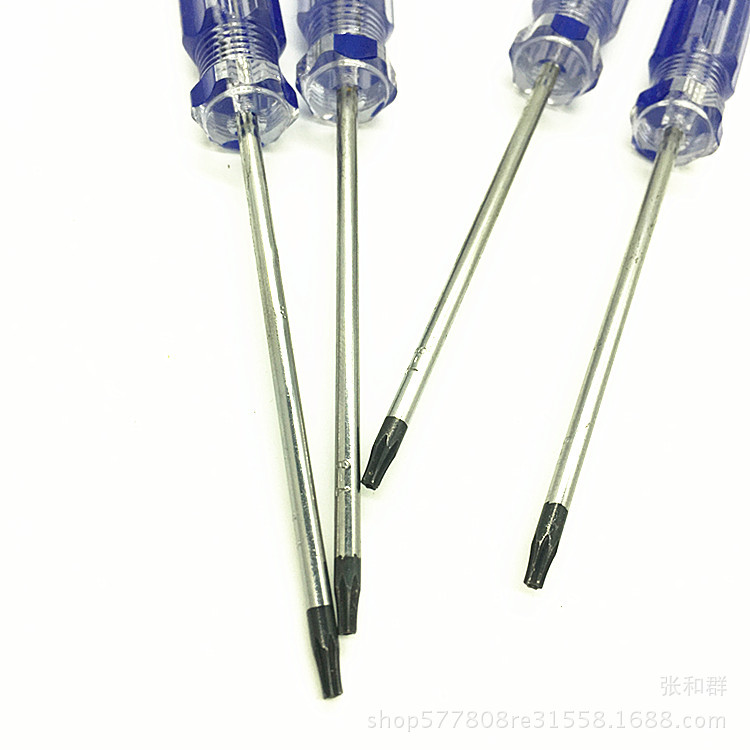 Manual T8/T10 screwdrivers with holes, hexagonal screwdrivers, game console disassembly and maintenance tools Specification drawing