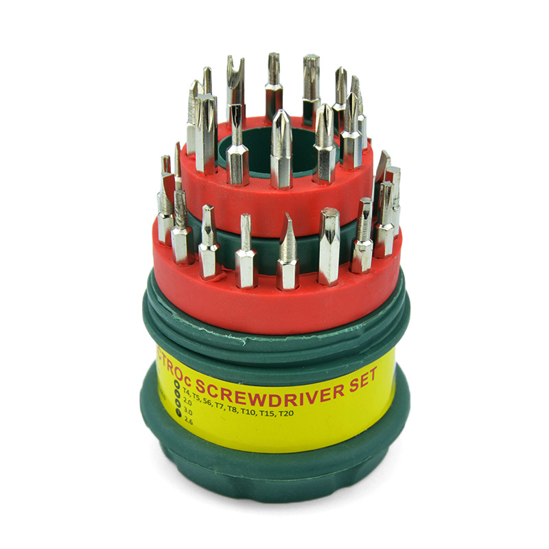 31PC Tower Type Screwdriver Multi-functional combination Screwdriver set manufacturer Manual multi-purpose screwdriver details Picture