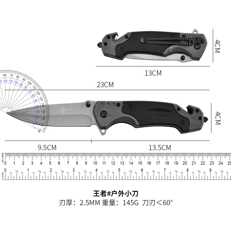 Factory stock folding knives, stainless steel high-hardness outdoor knives, fishing knives, self-defense and camping multi-functional folding knives Application Scenario