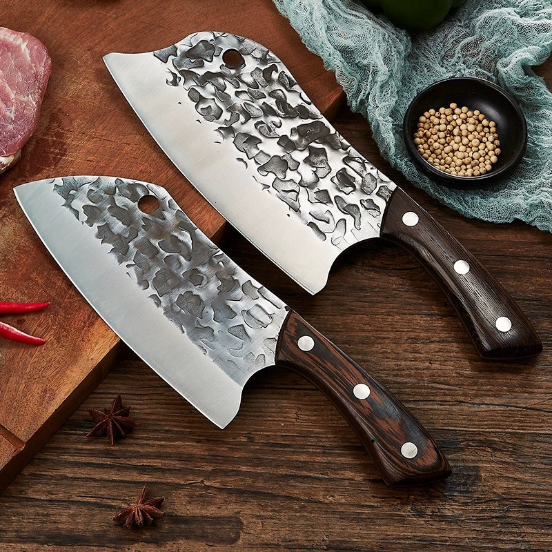 Sharp kitchen knife, forging and slicing knife, genuine, pure handcrafted kitchen knife from Longquan, household stainless steel chopping knife, no need for sharpening thumbnail