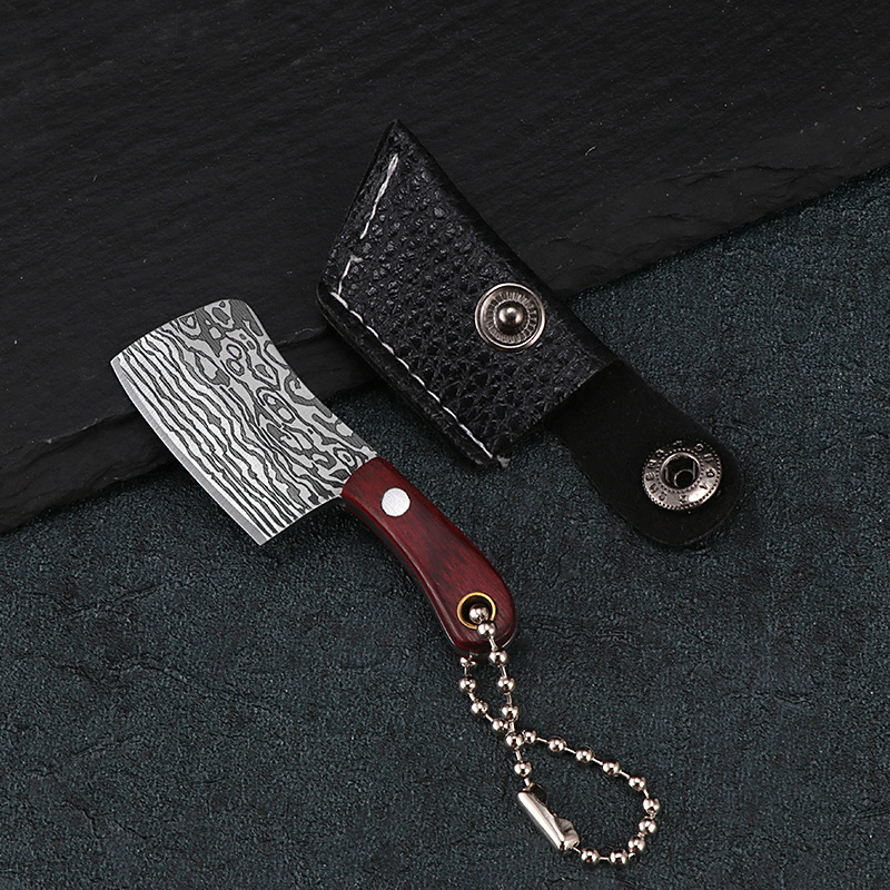 Stainless steel knife, mini kitchen knife, symbolizing wealth knife, Courier opening knife, pocket-sized fruit hanging knife, key chain knife undefined