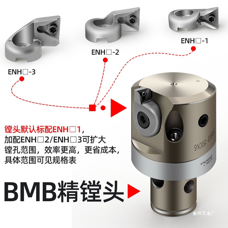 BMB Precision Boring Tool Special Blade Seat ENH 1 2 3 4 5 6 Precision Boring Head Special Blade Seat TC TP Jin Ye Specification drawing