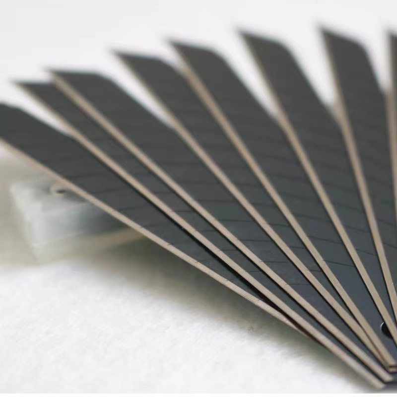 9mm, 30-degree sharp Angle, 60-degree flat Angle small art tool blade, special small blade for car film application, engraving blade Specification drawing